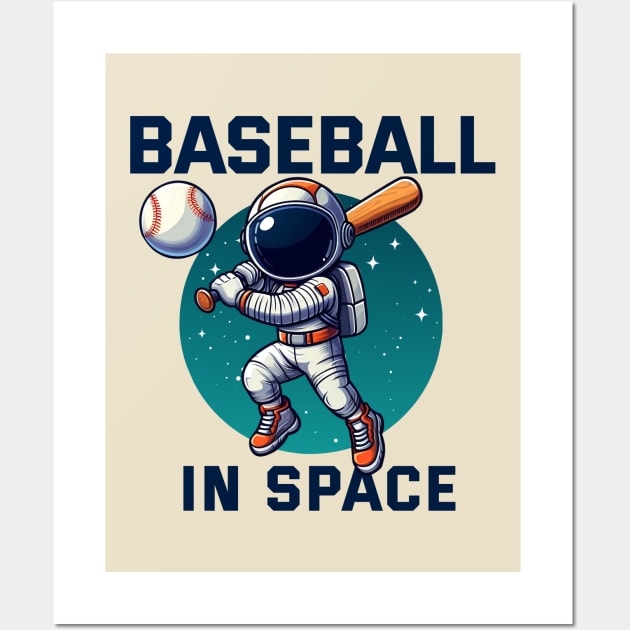 Baseball Space - Play with Astro Wall Art by mirailecs